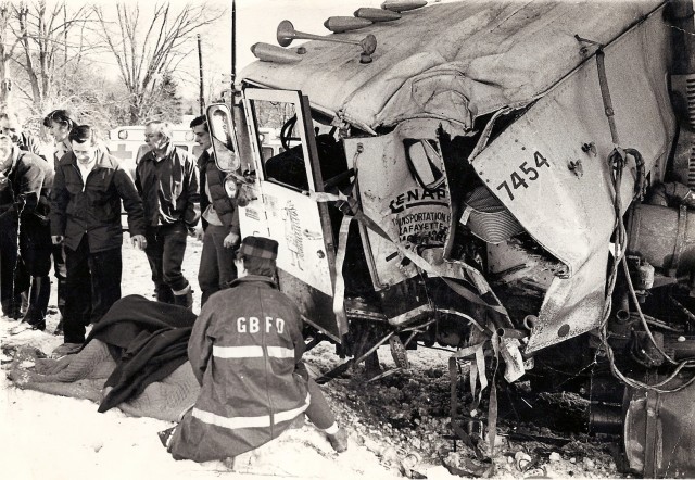 Tractor Trailer wreck 2/9/74